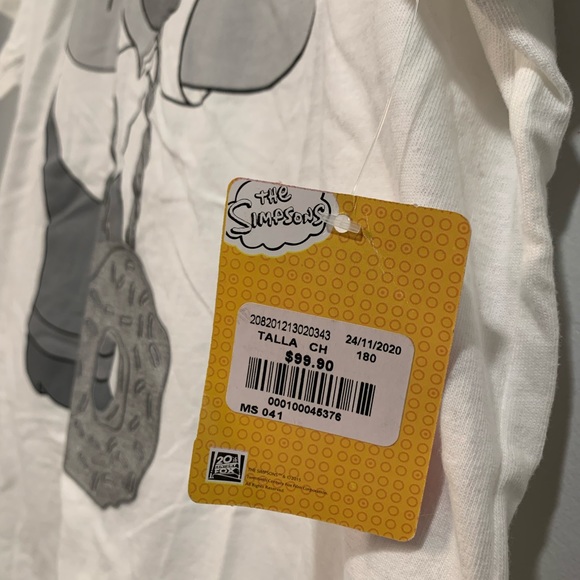 The Simpsons - Homer “Mo Homey” With Donut Chain T-Shirt - Picture 2 of 3